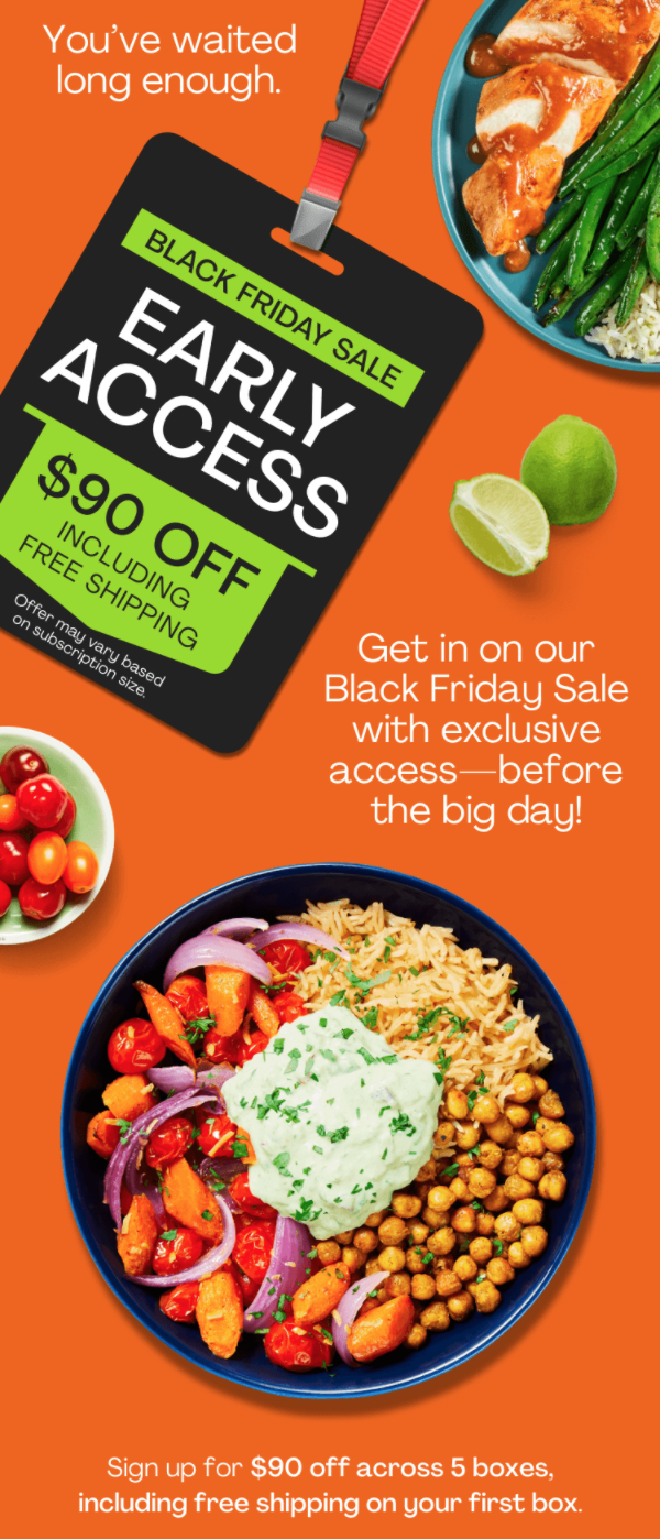 Hellofresh Black Friday Coupon 90 Off Your First Five Boxes Msa