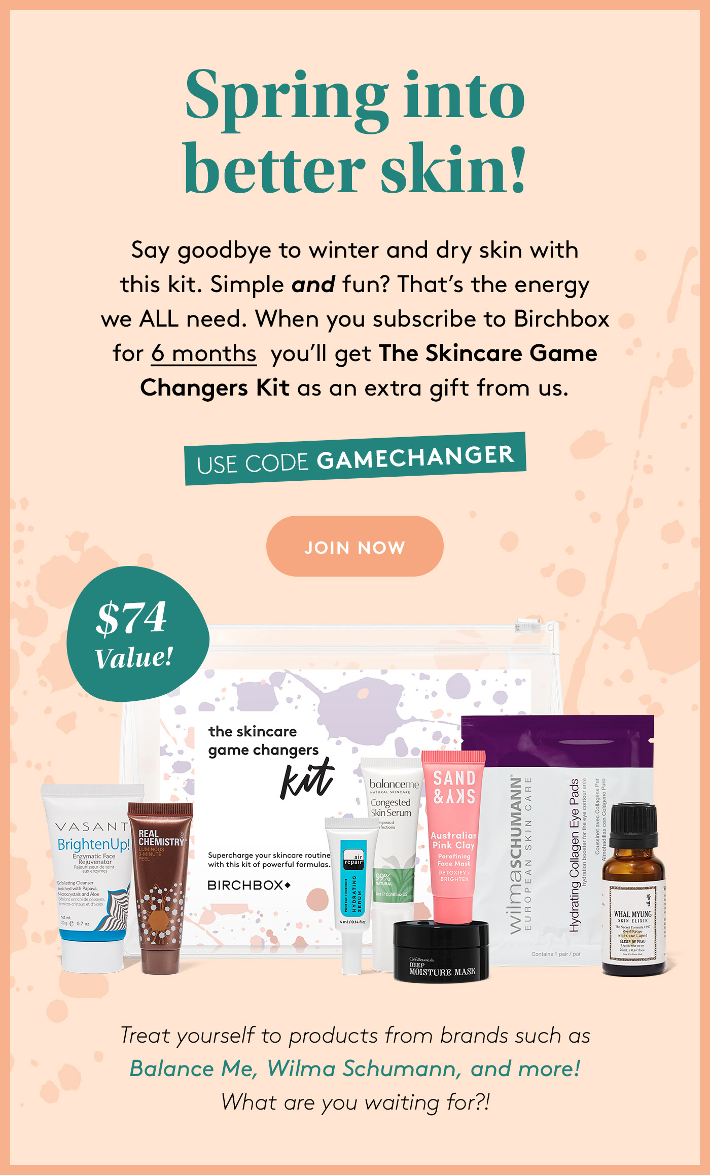 Birchbox Coupon – FREE Skincare Game Changers Kit With Subscription!