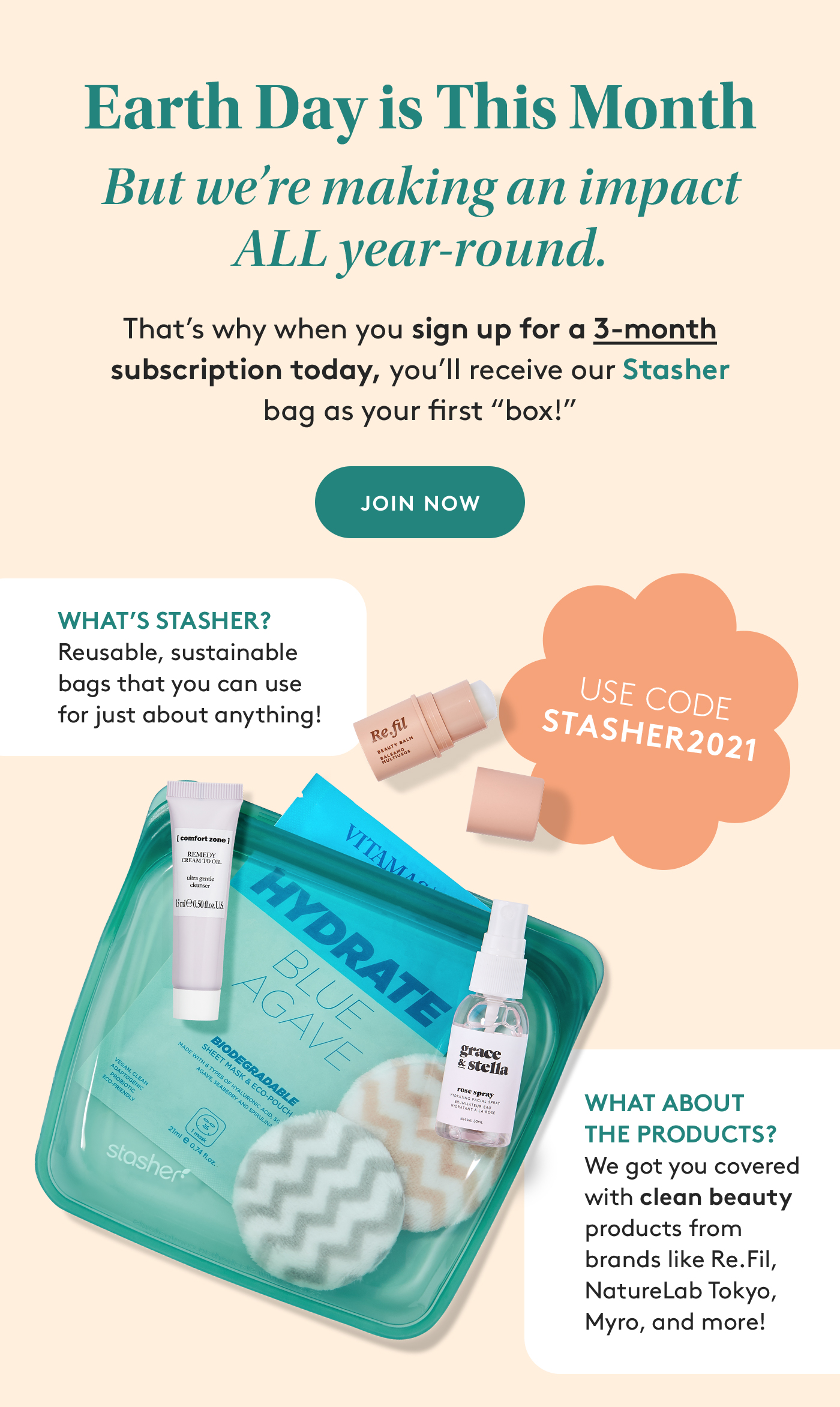 Birchbox Coupon – FREE Stasher Bag With Subscription